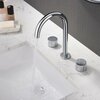 Kibi Circular X 8 Bathroom Sink Widespread Faucet with Drain Assembly KBF1026CH